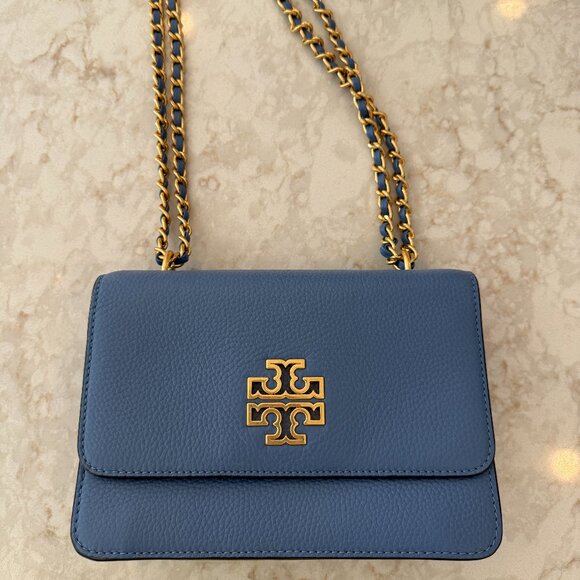 Tory Burch Handbags - EUC Tory Burch Britten Bag (Blue)